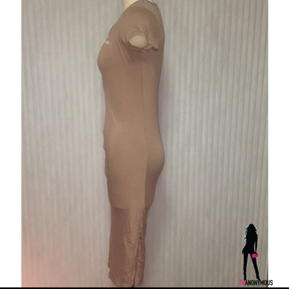 Blush Color Bodycon Dress - Picture 3 of 4